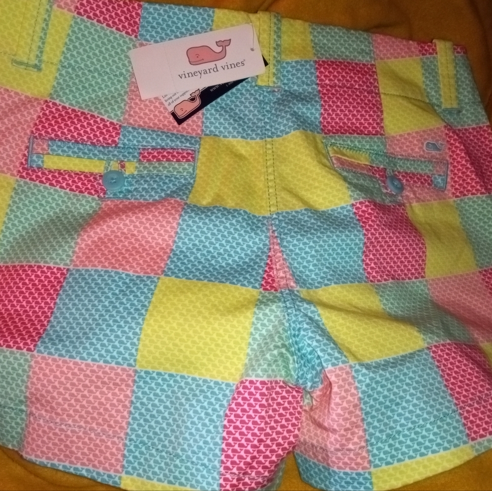Vineyard Vine Patchwork everyday shorts.
